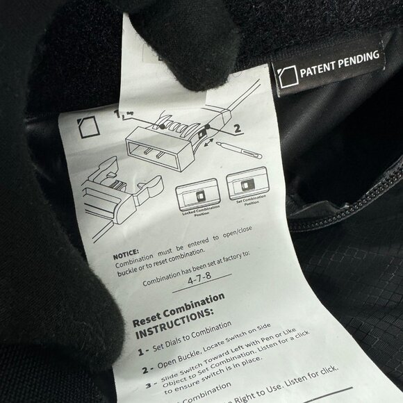 NWOT WaterSeals Edge Back Pack with Secura Lock Technology, Black - Picture 11 of 14